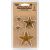 Finnabair Mechanicals Metal Embellishments Barn Stars 5 Per Pkg