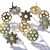 Eyelet Outlet Shape Brads 12 Per Pkg Gears