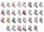 Bucilla Counted Cross Stitch Kit 3.5 inch 30 Per Pkg Tiny Stocking Ornaments 14 Count 