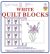 Jack Dempsey Stamped White Quilt Blocks 18 inch X18 inch 6 Per Pkg Iris