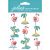 Jolee s Cabochon Dimensional Repeat Stickers Flamingos and Palm Trees