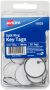 Avery White Metal Rim Key Tags 1.25 Inch 50 Per Pkg