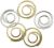 Metal Spiral Clips .75 inch 25 Per Pkg Gold and Silver