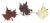 Creative Impressions Metal Paper Fasteners 50 Per Pkg Leaves Metallic