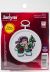 Janlynn Mini Counted Cross Stitch Kit 2.5 Inch Round Patchwork Snowman 18 Count