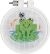 Janlynn/Kid Stitch Mini Counted Cross Stitch Kit 3 inch Round Soggy Froggy 11 Count 
