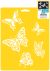 Stencil Mania Stencil 7 Inch X10 Inch Butterflies