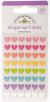 Doodlebug Sprinkles Adhesive Glossy Enamel Shapes Rainbow Hearts 48 Per Pkg