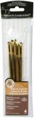 White Taklon Value Pack Brush Set 4 Per Pkg