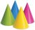 Party Hats 8 Per Pkg Assorted Neon