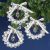 Nostalgic Christmas Beaded Crystal Ornament Kit Crystal white and Silver Bell Wreath Make3