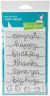 Lawn Fawn Clear Stamps 4 inch X6 inch Big Scripty