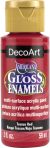 Americana Gloss Enamels Acrylic Paint 2oz Tuscan Red