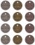 Idea Ology Metal Philosophy Tags 1 inch 12 Per Pkg Antique Nickel Brass and Copper