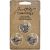 Idea Ology Metal 2 Part Hitch Fasteners .375 inch 12 Per Pkg Antique Nickel Brass and Copper