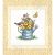 Janlynn Stamped Cross Stitch Quilt Blocks 15 inch X15 inch 6 Per Pkg Spring Watering Cans