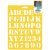 Stencil Mania Stencil 7 inch X10 inch Basic Alphabet 1 inch 