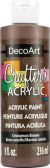 Crafters Acrylic All Purpose Paint 8oz Cinnamon Brown