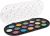 Yasutomo Pearlescent Watercolor Paint Cakes 16 Per Pkg Assorted Colors