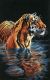 Dimensions Counted Cross Stitch Kit 9 Inch X14 Inch Tiger Chilling Out 18 Count