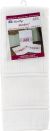 Charles Craft Aberdeen Velour Hand Towel 14 Count 16.5 Inch X27 Inch White