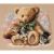 Dimensions Counted Cross Stitch Kit 14inchesX12inches Teddy and Kittens 14 Count 