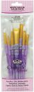 Crafter s Choice White Taklon Flat Brush Variety Set 7 Per Pkg