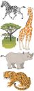 Touch Of Jolee s Dimensional Stickers Safari Animals
