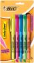 BIC Brite Liner Fluorescent Highlighters 5 Per Pkg Assorted Colors