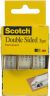 Scotch Permanent Double Sided Tape .5 Inch X250 Inch 3 Per Pkg