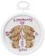 Janlynn Mini Counted Cross Stitch Kit 2.5 Inch Round Some Bunny Loves You 18 Count