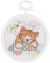Janlynn Mini Counted Cross Stitch Kit 2.5 inch Round Dreaming Kitty 18 Count 