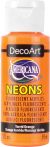 Americana Neons Fluorescent Acrylic Paint 2oz Torrid Orange