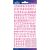 Sticko Alphabet Stickers Pink Marker Small