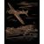 Copper Foil Engraving Art Kit 8 inch X10 inch WWII Fighter