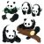 Jolee s Boutique Dimensional Stickers Pandas
