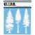 Clear Scraps Stencils 6 Inch X6 Inch Pine Trees