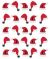 Jolee s Cabochon Dimensional Repeat Stickers Santa Hat Repeats