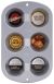 Recipe Right Standard Muffin Pan 6 Cavity 13.5 inch X8.5 inch 1 pack of 1 piece