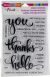 Stampendous Perfectly Clear Stamps Big Words Thanks