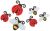 Felties Stickers 18 Per Pkg Ladybugs and Bees