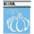 Clear Scraps Stencils 6 Inch X6 Inch Pumpkin