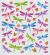 Sticker King Stickers Rainbow Dragonflies