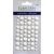 Eyelet Outlet Adhesive Back Enamel Dots 54 Per Pkg Glitter White