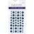 Eyelet Outlet Adhesive Back Enamel Dots 54 Per Pkg Glitter Blue