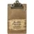 Idea Ology Mini Clipboard Brown 4.5 inch X7.75 inch