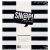 Snap Designer Binder 6 inch X8 inch Black Stripe