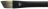 Black Silver Short Handle Brush Angle Size 1/3