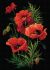 RIOLIS Diamond Mosaic Embroidery Kit 10.75 inch X15 inch Poppies