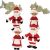 Eyelet Outlet Shape Brads 12 Per Pkg Santa and Mrs Claus